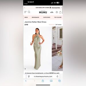 Show me your mumu jasmine halter maxi